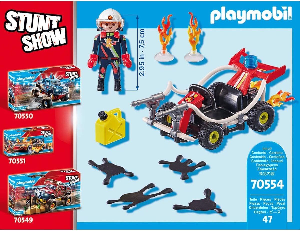 Playmobil 70554 Kaskadérská show Požární motokára - obrázek 5