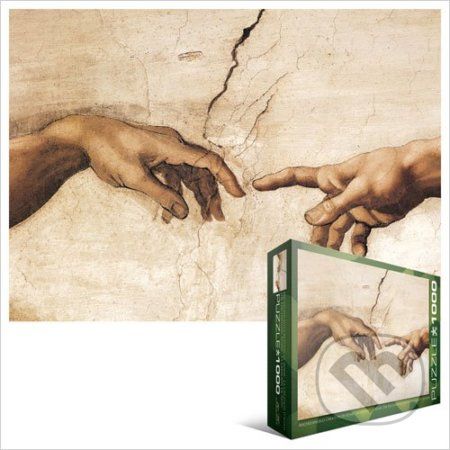 Stvoření Adama Detail - Michelangelo di Buonarotti - obrázek 1