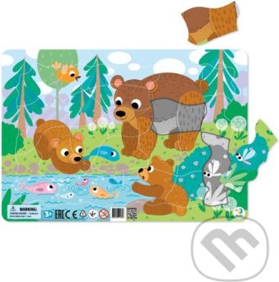 Puzzle rámové - Medvědí rodinka - Dodo - obrázek 1