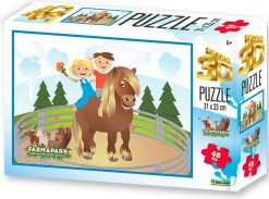 3D PUZZLE - FARMAPARK KONÍK 48 KS - obrázek 1