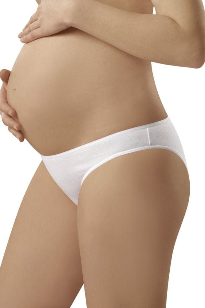 ITALIAN FASHION Těhotenské kalhotky Mama mini white + Ponožky Gatta Calzino Strech, bílá, L - obrázek 1