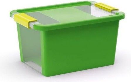 Kis Úložný Bi box S, 11 litrů průhledná/zelená barva - obrázek 1