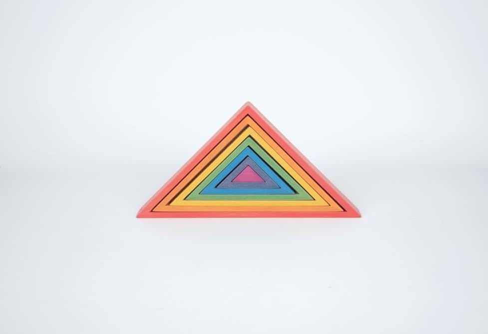 TickIt Duha trojúhelníky / Rainbow Architect Triangles - obrázek 1