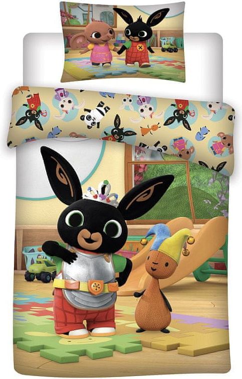 Jerry Fabrics Disney povlečení do postýlky Králíček Bing 052 baby 100x135, 40x60 cm - obrázek 1