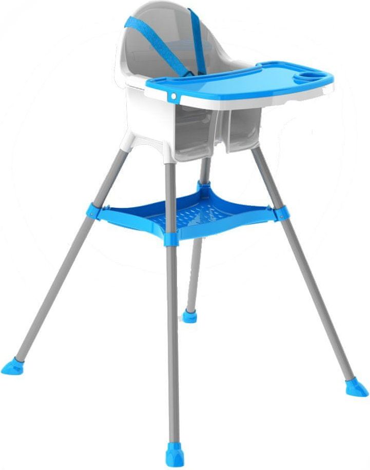Doloni Dětská jídelní židlička bílo-modrá - obrázek 1