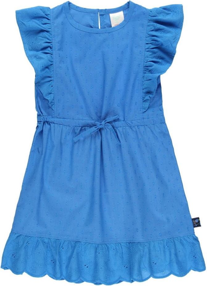 Boboli dívčí plátěné šaty 402062 104 modrá - obrázek 1