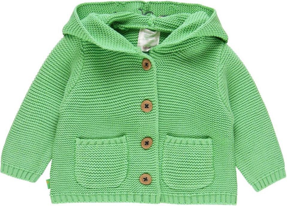Boboli dětský svetr s kapucí 112037 56 zelená - obrázek 1