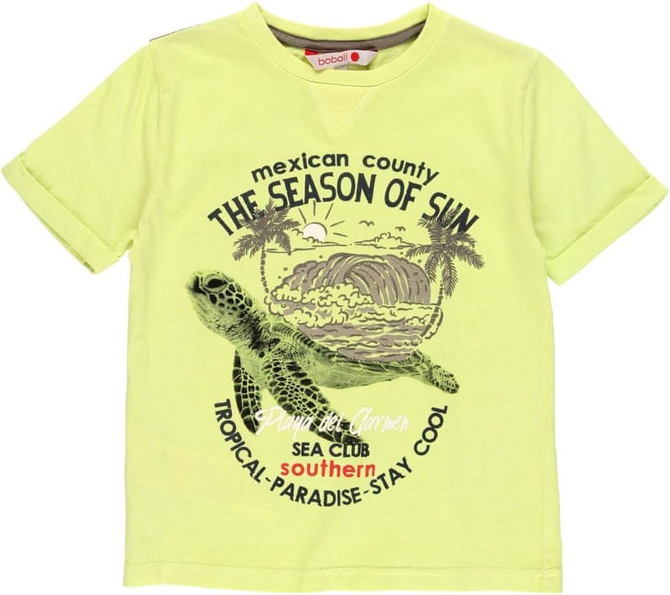 Boboli chlapecké tričko s želvou 512031 104 žlutá - obrázek 1