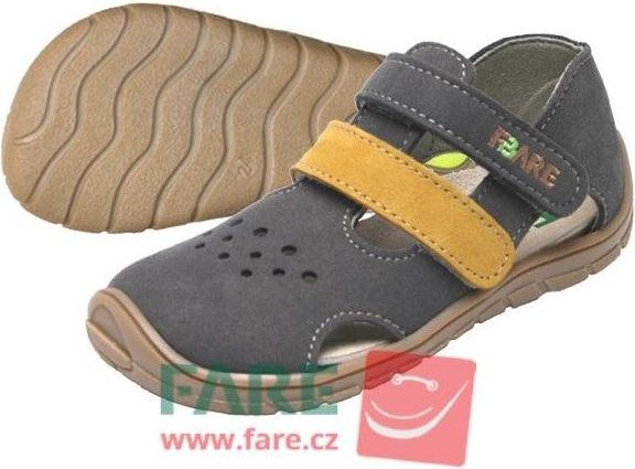 Fare dětské barefoot sandály 5164261 hnědá 23 - obrázek 1