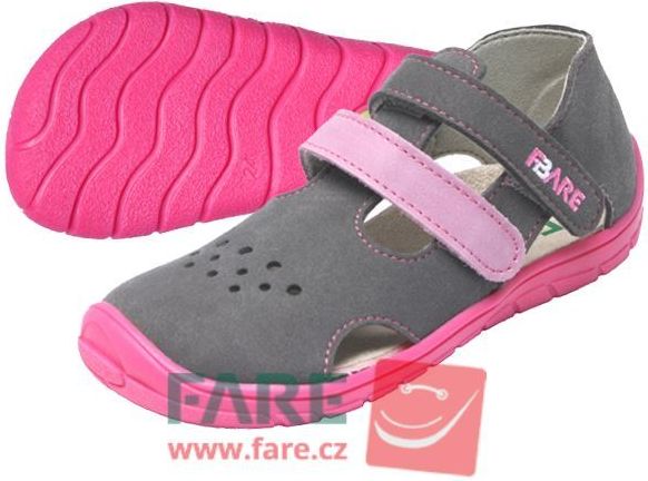 Fare dívčí barefoot sandály 5164252 hnědá 23 - obrázek 1