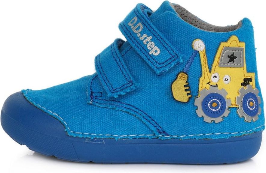 D-D-step chlapecká kotníčková plátěná obuv C066-181 20 modrá - obrázek 1