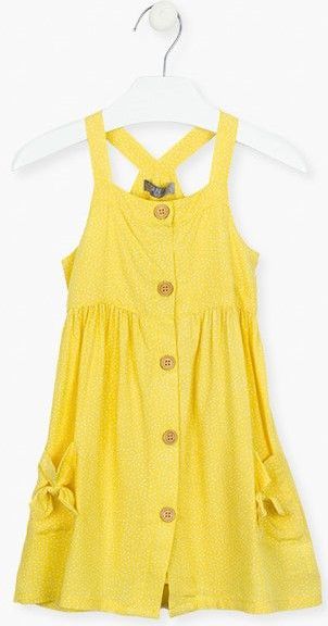 Losan dívčí šaty 116-7027AL 92 žlutá - obrázek 1