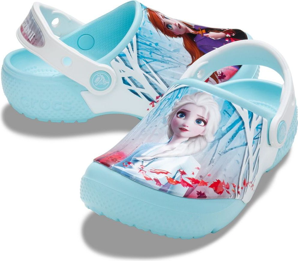 Crocs dívčí pantofle Disney Frozen 2 206167-4O9 24/25 modrá - obrázek 1