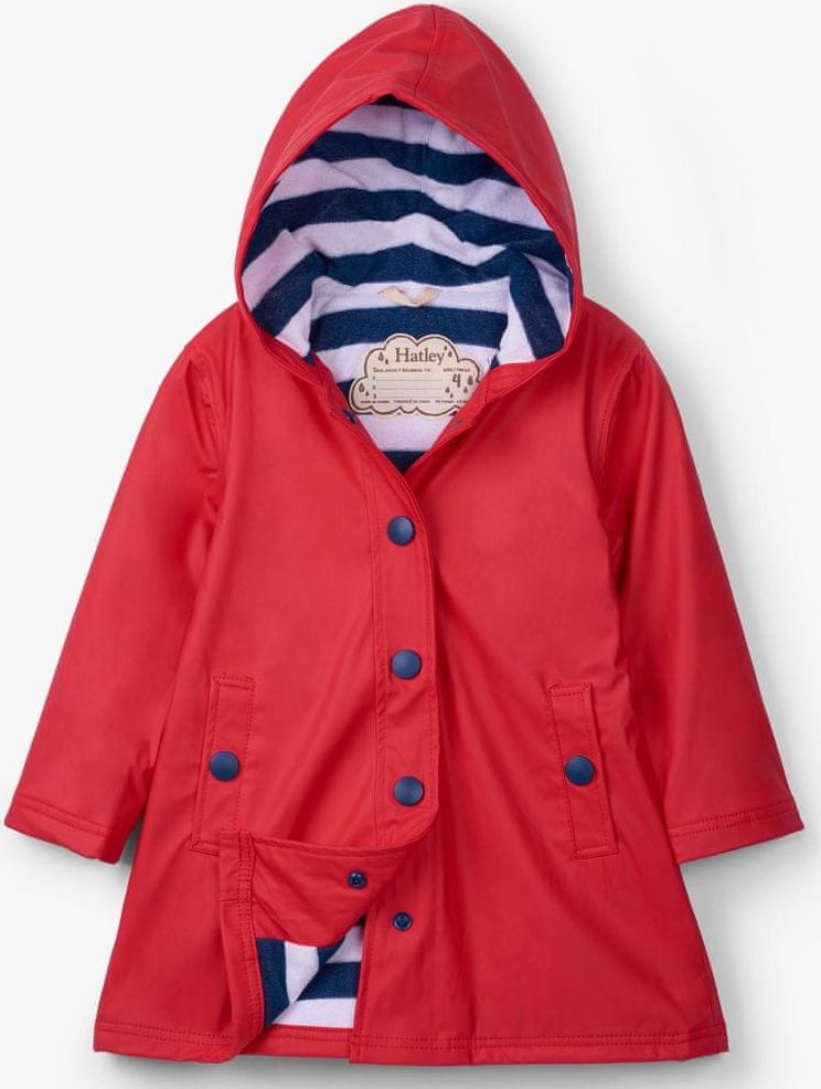 Hatley dívčí nepromokavá bunda do deště RC8CGRD003 98 červená - obrázek 1