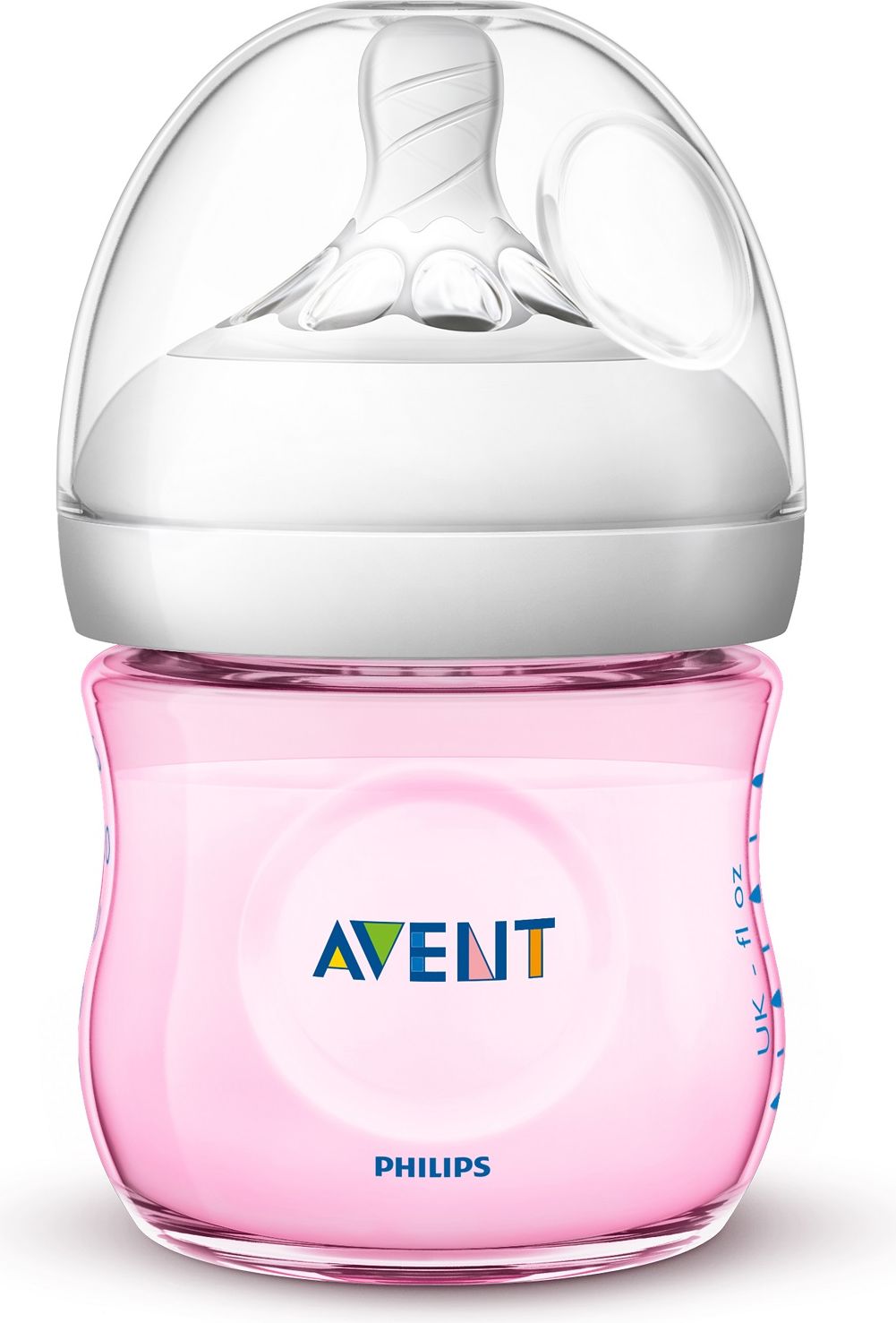 PHILIPS AVENT Láhev Natural, 1 ks růžová 125 ml - obrázek 1