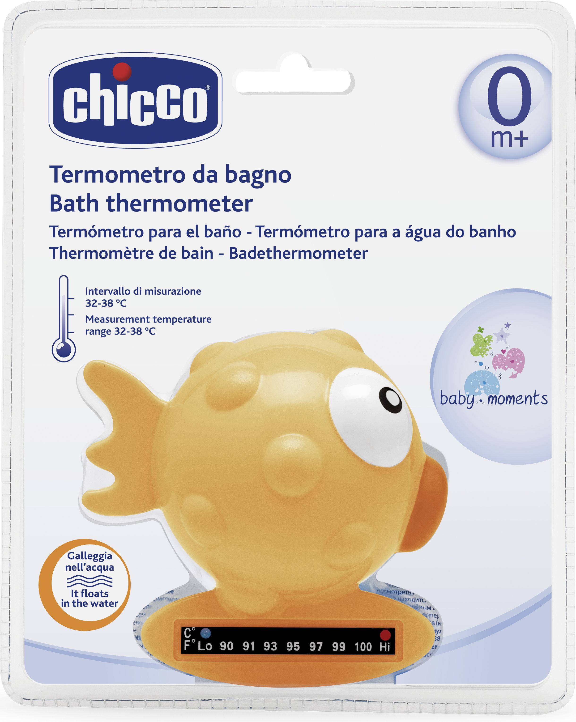 Chicco Teploměr do vody rybka - oranžová 1 ks - obrázek 1