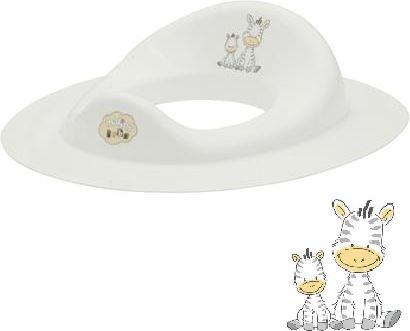 Dětské sedátko na WC Maltex Baby zebra bílá - obrázek 1