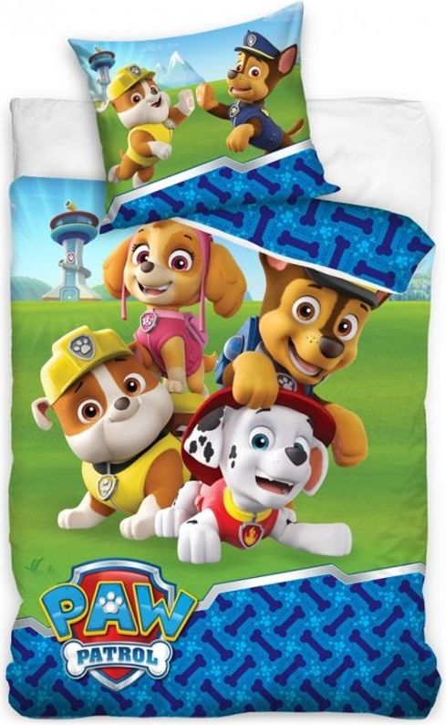 Carbotex · Dětské bavlněné ložní povlečení Tlapková patrola - Paw Patrol Team - 100% bavlna - 70 x 90 cm + 140 x 200 cm - obrázek 1