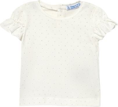 MAYORAL dívčí krémové tričko KR s tečkami - 92 cm - obrázek 1