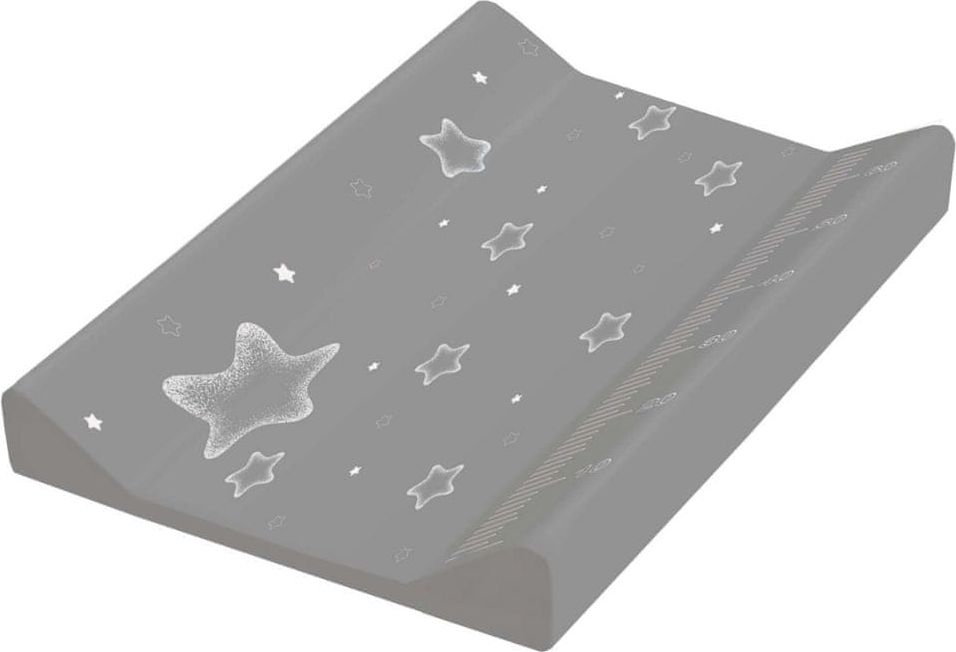 keeeper Přebalovací podložka s pevnou deskou "Stars" šedá - obrázek 1