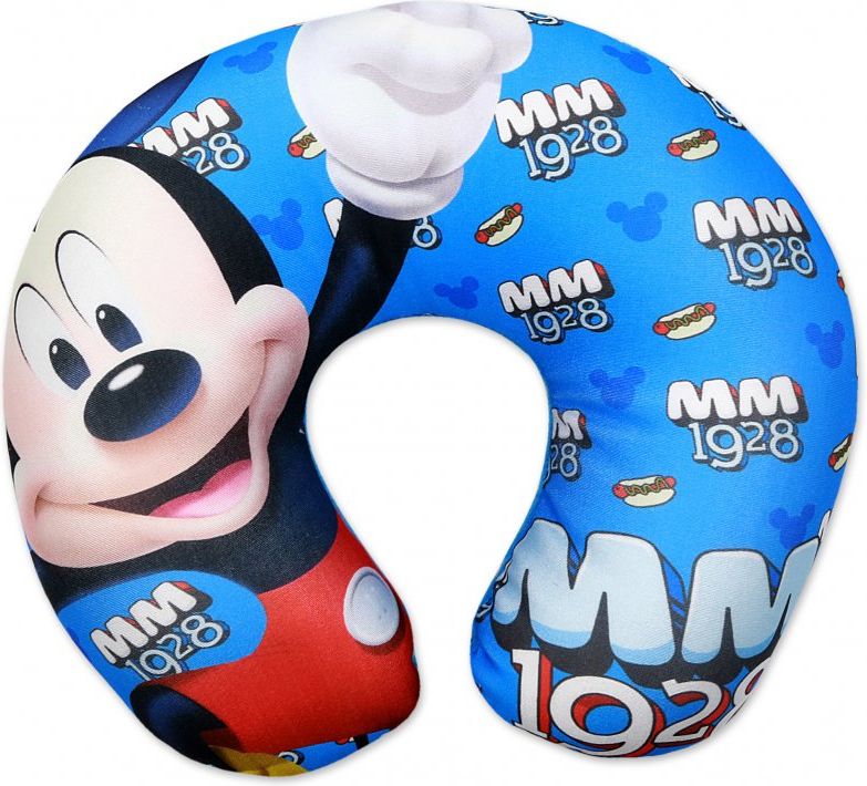 Setino · Cestovní polštář okolo krku Mickey Mouse - Disney - motiv MM 1928 - pro děti od 3 let - 31 x 26 x 8 cm - obrázek 1