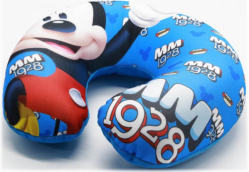 Setino · Cestovní polštář okolo krku Mickey Mouse - Disney - motiv MM 1928 - pro děti od 3 let - 31 x 26 x 8 cm - obrázek 2