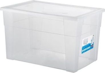 Stefanplast box úložný SCATOLA 62l, 60x40x35cm s víkem PH TRA mix - obrázek 1