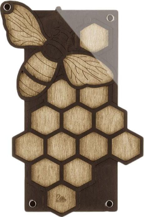 Kraftika Dřevěná krabička, organizér ve tvaru včelí plástve - obrázek 1