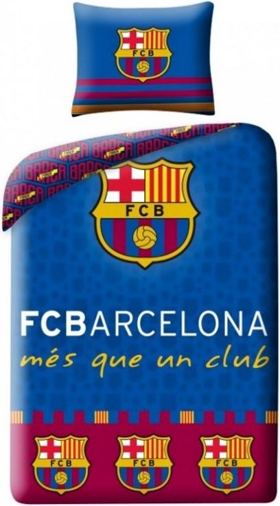 Setino - Bavlněné ložní povlečení FC Barcelona BARCA, 70 x 90 cm + 140 x 200 cm - obrázek 1