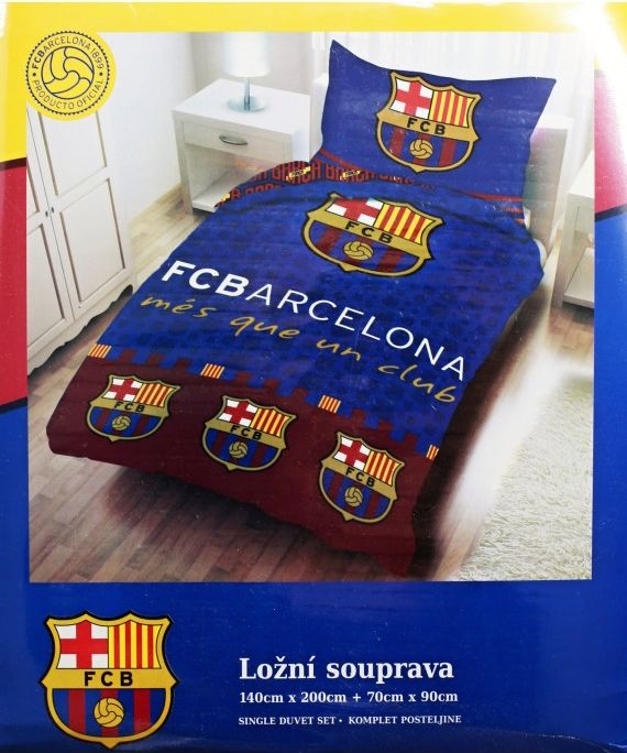 Setino - Bavlněné ložní povlečení FC Barcelona BARCA, 70 x 90 cm + 140 x 200 cm - obrázek 2
