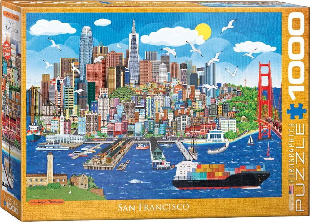 EuroGraphics Puzzle San Francisco 1000 dílků - obrázek 1