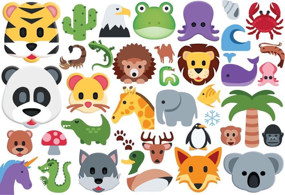 EuroGraphics Puzzle Emoji zvířátka 100 dílků - obrázek 1
