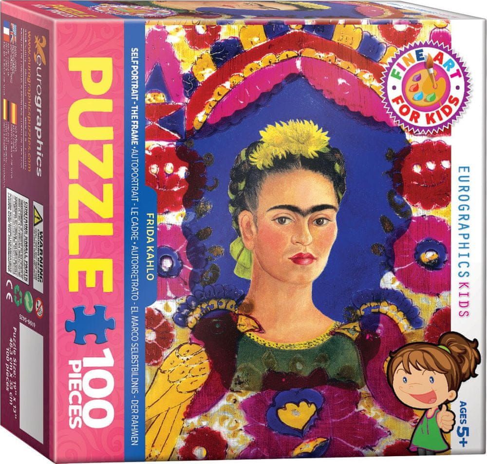 EuroGraphics Puzzle Autoportrét Frida Kahlo 100 dílků - obrázek 1
