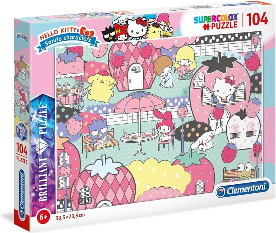 Clementoni Briliant puzzle Hello Kitty 104 dílků - obrázek 1