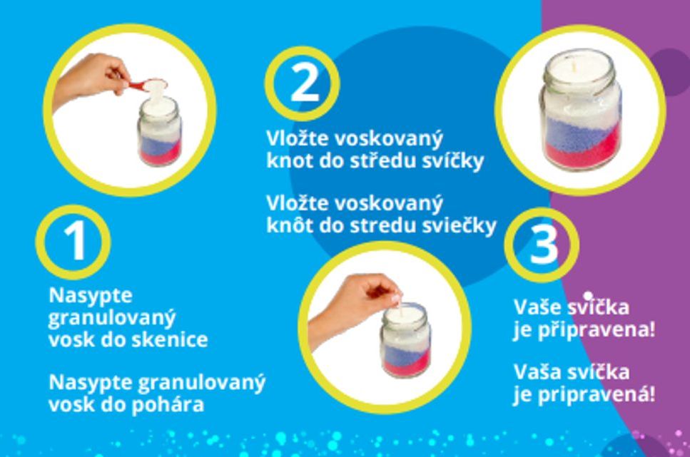 Popron Vyrob si vlastní svíčku - 2 svíčky - obrázek 2