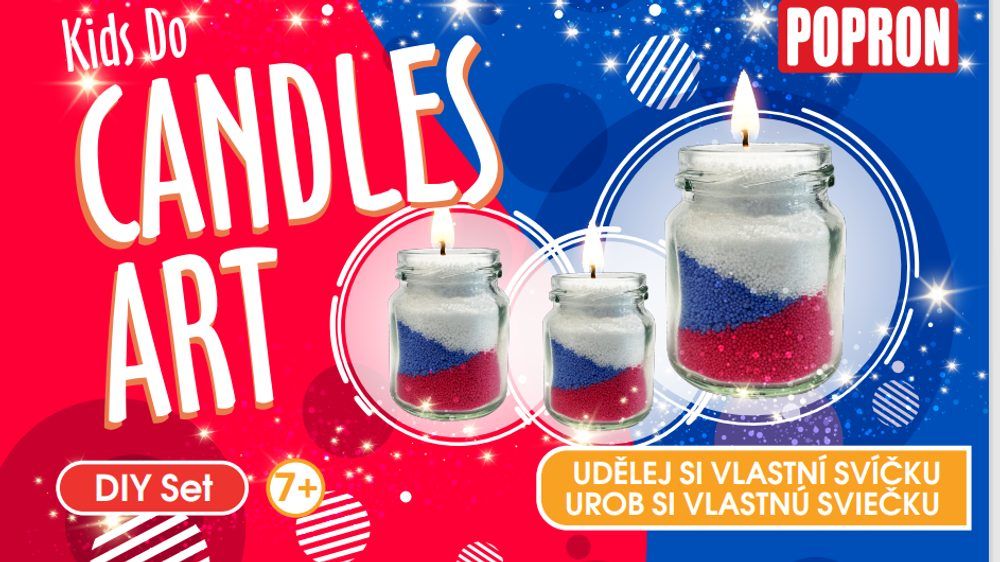 Popron Vyrob si vlastní svíčku - 3 svíčky - obrázek 1