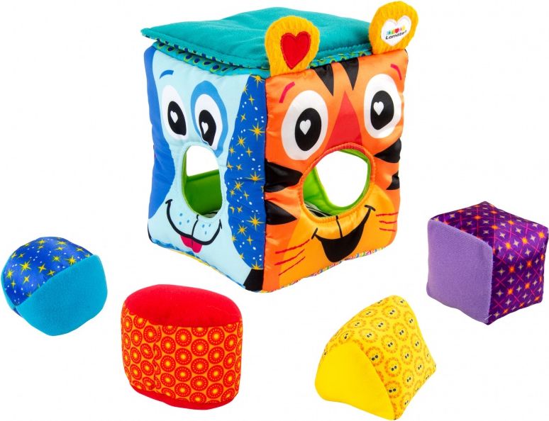 Lamaze - Měkká vkládací kostka se zvířátky - obrázek 2