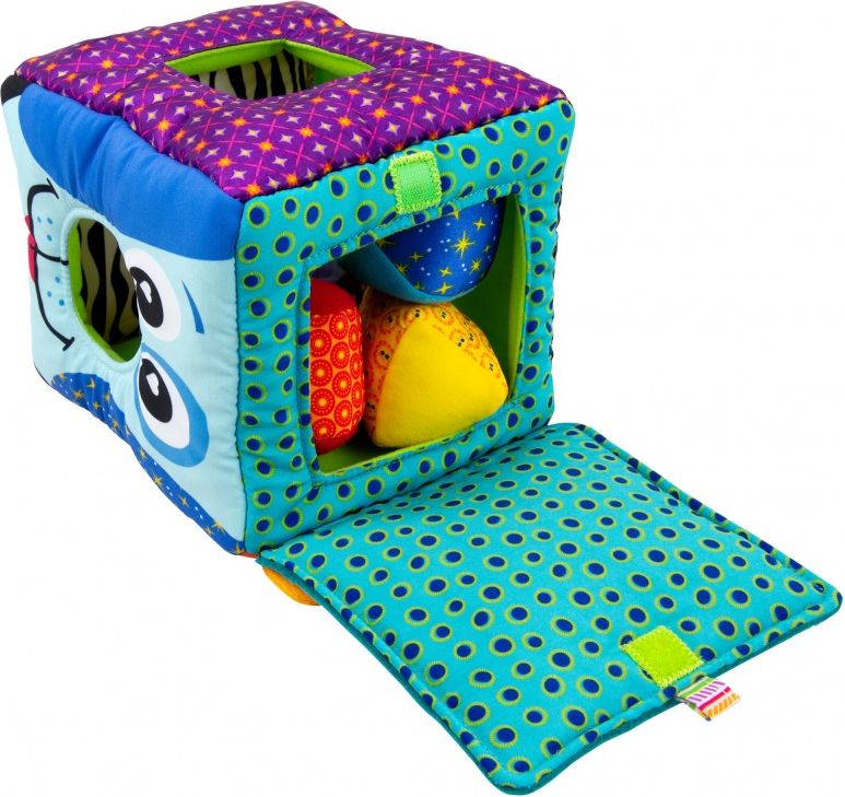 Lamaze - Měkká vkládací kostka se zvířátky - obrázek 3