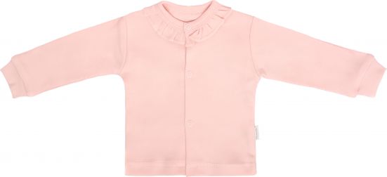 Mamatti Novozenecká bavlněná košilka, kabátek, Vlčí Mák - růžová - obrázek 1