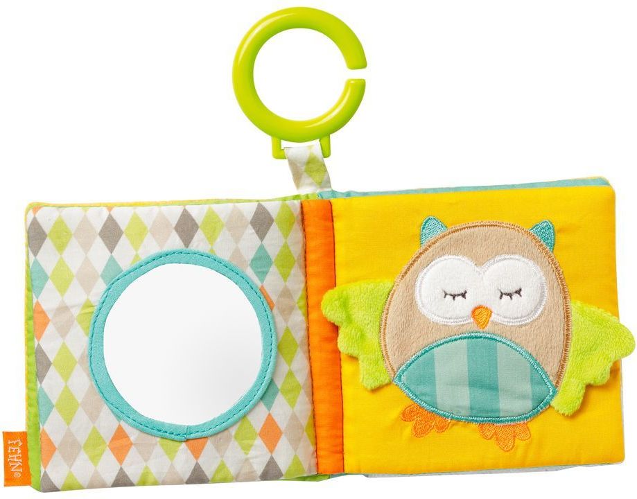Plyšová knížka Baby Fehn Rainbow Medvídek - obrázek 2