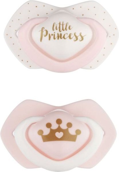 Set symetrických silikonových dudlíků Canpol Royal Baby Pink - obrázek 1
