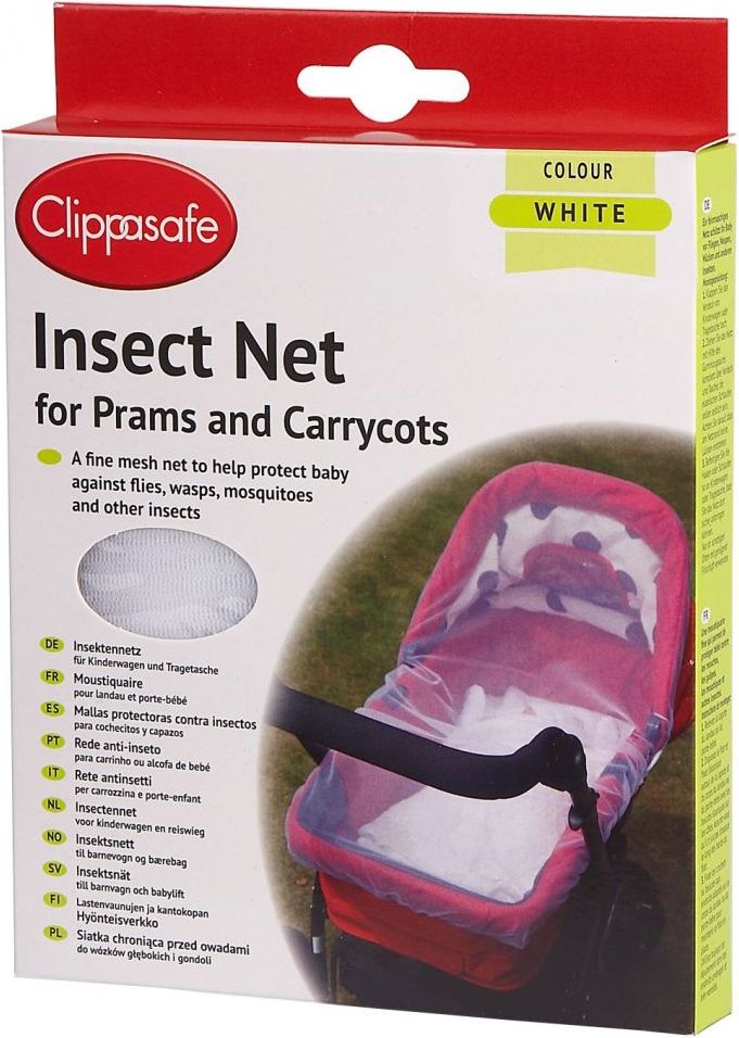 Síť proti hmyzu na kočárek Clippasafe White - obrázek 2