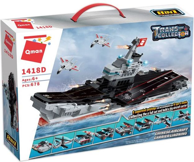 Sada 8v1 Qman Chinese Aircraft Carrier Liaoning - obrázek 1