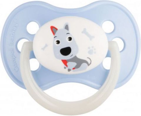 Kaučukový dudlík třešinka Canpol Cute Animals Dog - obrázek 1