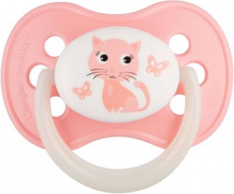 Kaučukový dudlík třešinka Canpol Cute Animals Cat - obrázek 1