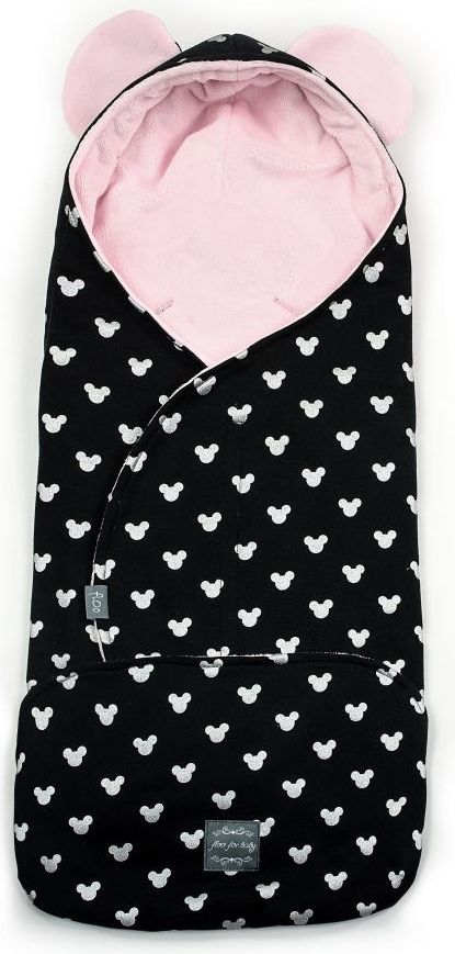 Zavinovačka Floo For Baby Black MIki Pink 2021 - obrázek 1
