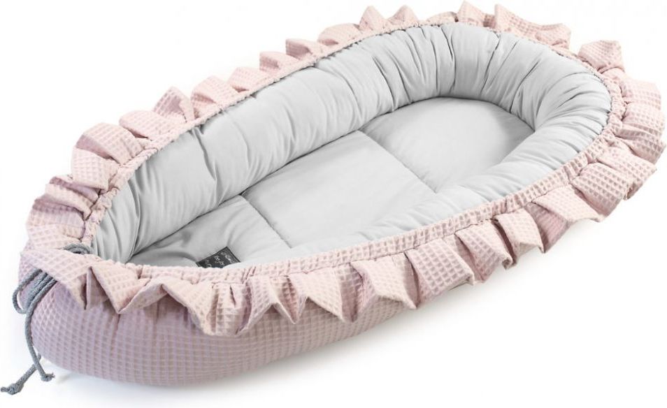 Hnízdo pro miminko Floo For Baby Waffle Pink/Grey 2021 - obrázek 1