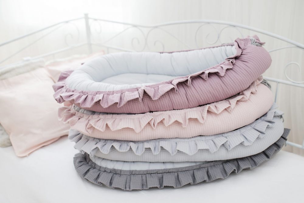 Hnízdo pro miminko Floo For Baby Waffle Pink/Grey 2021 - obrázek 2