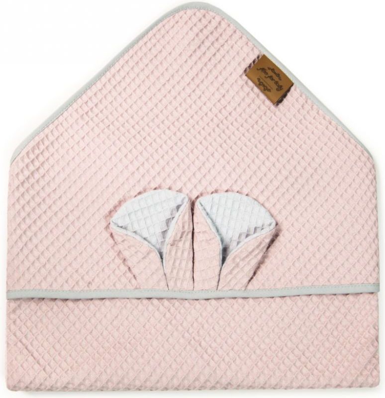 Dětská osuška s kapucí Floo For Baby Pink Bear 2021 - obrázek 1