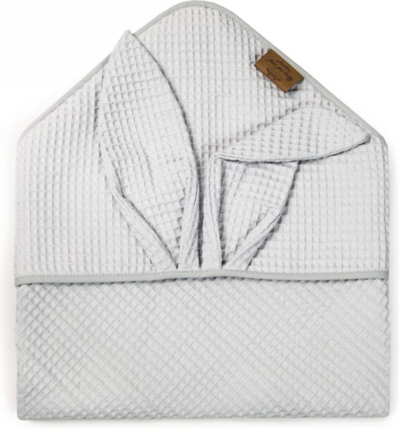Dětská osuška s kapucí Floo For Baby Grey Rabbit 2021 - obrázek 1